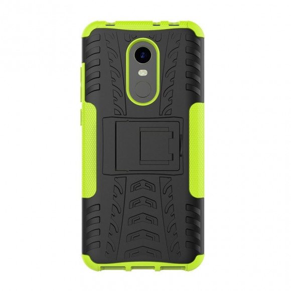 Чехол Hybrid Armor для Xiaomi Redmi 5 Plus (черный + зеленый)