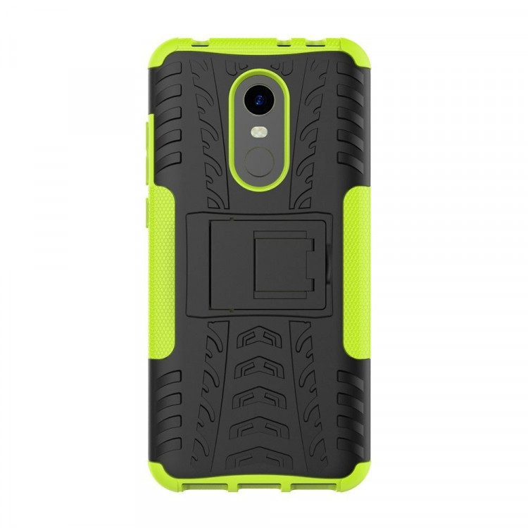 Чехол Hybrid Armor для Xiaomi Redmi 5 Plus (черный + зеленый)
