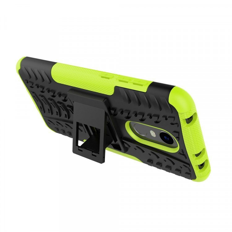 Чехол Hybrid Armor для Xiaomi Redmi 5 Plus (черный + зеленый)