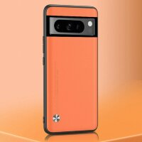 Чехол из искусственной кожи для Google Pixel 8 Pro (оранжевый)
