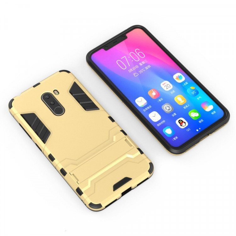 Чехол Duty Armor для Xiaomi Pocophone F1 / Poco F1 (золотой)