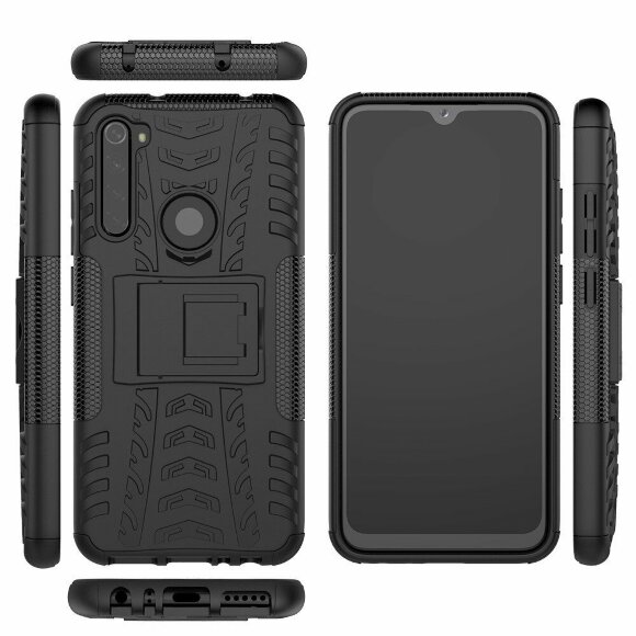 Чехол Hybrid Armor для Xiaomi Redmi Note 8 (черный) Чехол Hybrid Armor для Xiaomi Redmi Note 8 (черный)