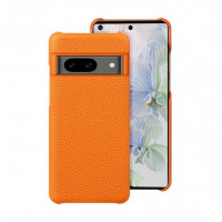 Кожаный чехол Cowhide для Google Pixel 8 (оранжевый)