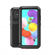 Гибридный чехол LOVE MEI для Samsung Galaxy A51 (черный)