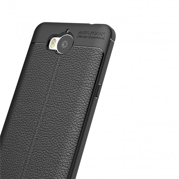 Чехол-накладка Litchi Grain для Huawei Y5 2017 / Y6 2017 (черный) Чехол-накладка Litchi Grain для Huawei Y5 2017 / Y6 2017 (черный)