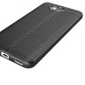 Чехол-накладка Litchi Grain для Huawei Y5 2017 / Y6 2017 (черный)