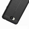 Чехол-накладка Litchi Grain для Huawei Y5 2017 / Y6 2017 (черный)