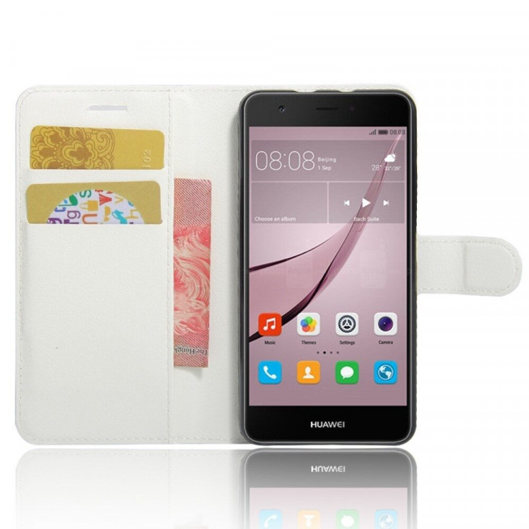 Чехол с визитницей для Huawei Nova (белый)