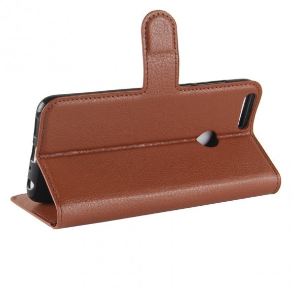 Чехол с визитницей для Huawei P Smart / Enjoy 7S (коричневый)