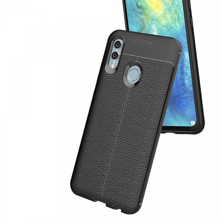 Чехол-накладка Litchi Grain для Huawei Honor 10 Lite / P Smart (2019) (красный)