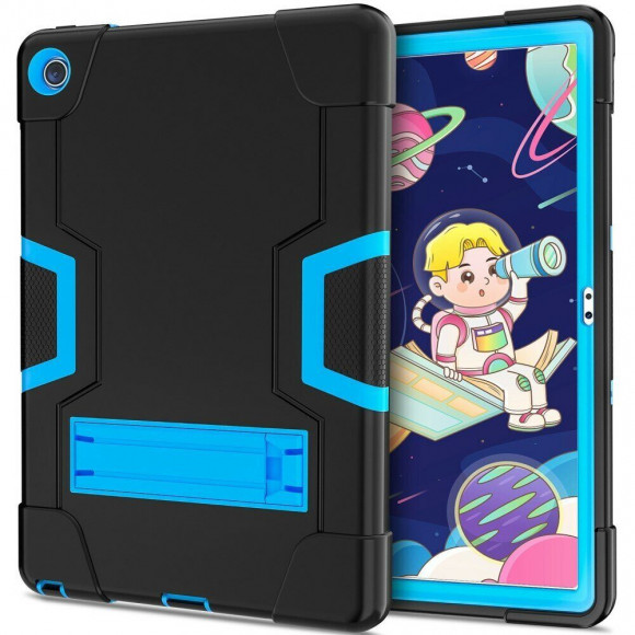 Гибридный TPU чехол для Lenovo Tab M10 Plus (Gen 3) / Lenovo Xiaoxin Pad 2022 (черный + синий) Гибридный TPU чехол для Lenovo Tab M10 Plus (Gen 3) / Lenovo Xiaoxin Pad 2022 (черный + синий)