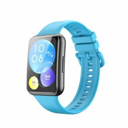Силиконовый ремешок для Huawei Watch Fit 2 (голубой)