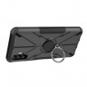 Чехол Armor Shockproof Ring Holder для Tecno Spark 8P (черный)
