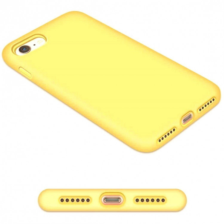 Силиконовый чехол Mobile Shell для iPhone 8 / iPhone 7 / iPhone SE (2020) / iPhone SE (2022) (желтый)