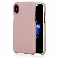 Кожаная накладка LENUO для iPhone X / ХS (розовый) Кожаная накладка LENUO для iPhone X / ХS (розовый)