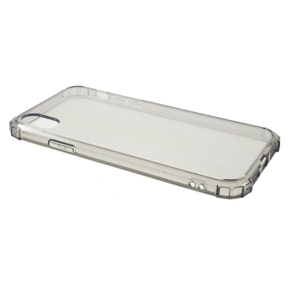 Силиконовый чехол с усиленными бортиками для iPhone XR (черный)