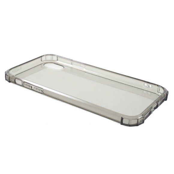 Силиконовый чехол с усиленными бортиками для iPhone XR (черный)