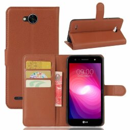 Чехол с визитницей для LG X Power 2 M320  (коричневый)