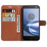 Чехол с визитницей для Motorola Moto Z Force (коричневый)