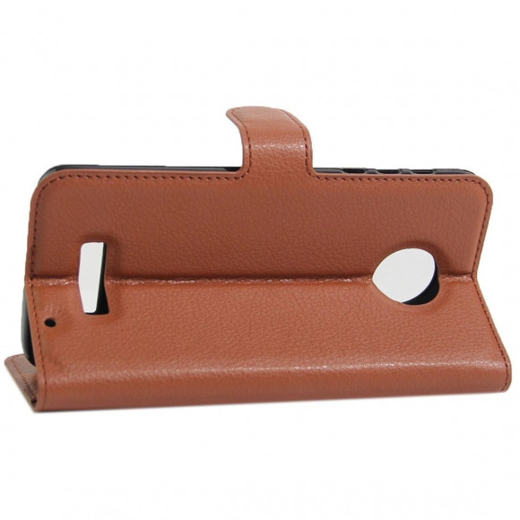 Чехол с визитницей для Motorola Moto Z Force (коричневый) Чехол с визитницей для Motorola Moto Z Force (коричневый)