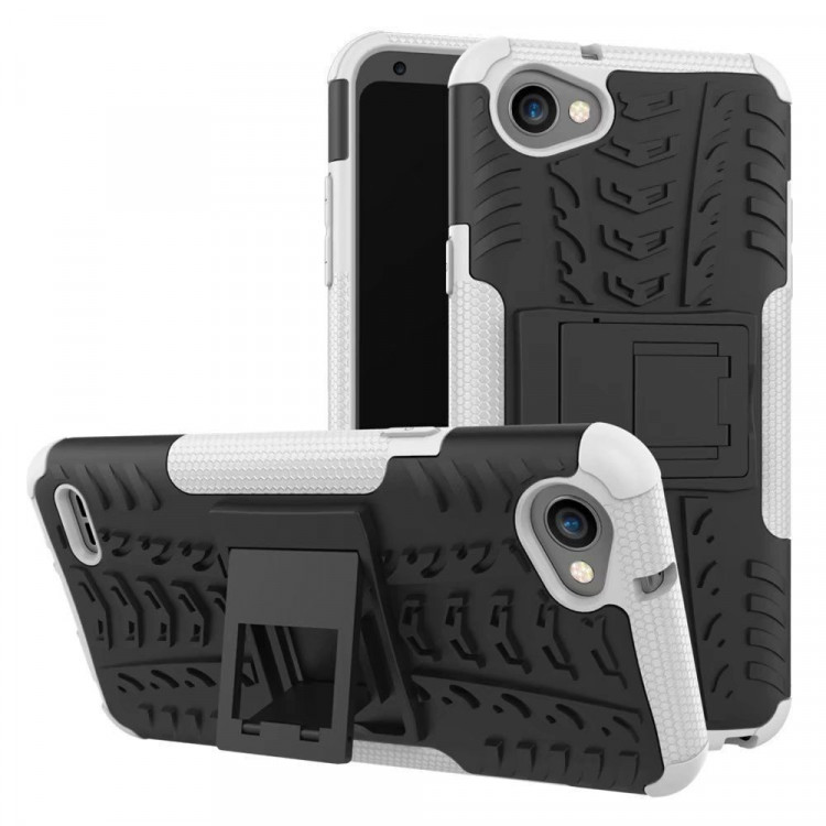 Чехол Hybrid Armor для LG Q6 / LG Q6a / LG Q6+ (черный + белый)