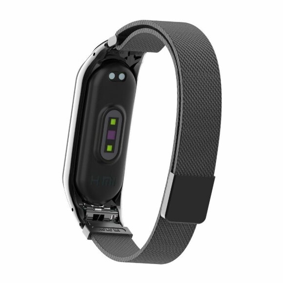 Сетчатый браслет для Xiaomi Mi Band 4 (черный)