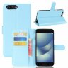 Чехол с визитницей для Asus Zenfone 4 Max ZC554KL (голубой)
