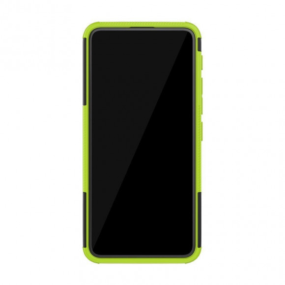 Чехол Hybrid Armor для Asus Zenfone 6 ZS630KL (черный + зеленый)