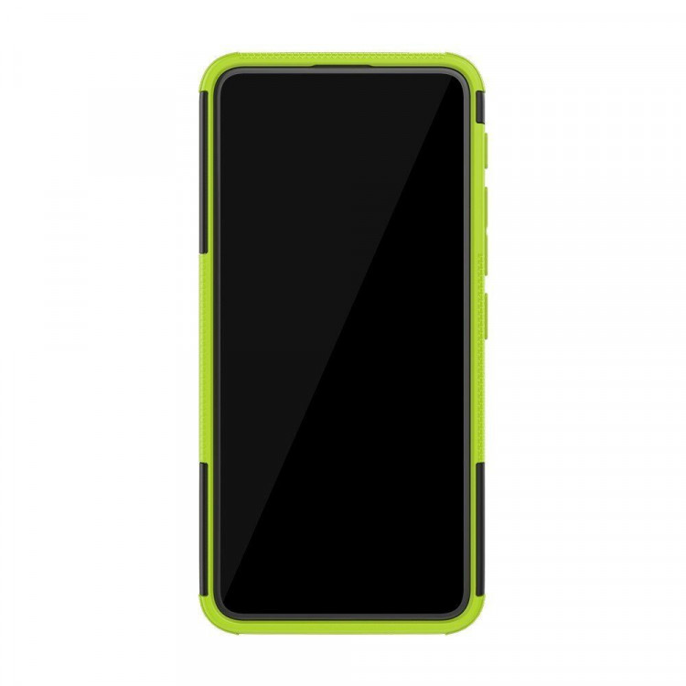 Чехол Hybrid Armor для Asus Zenfone 6 ZS630KL (черный + зеленый)