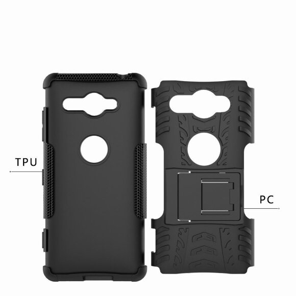 Чехол Hybrid Armor для Sony Xperia XZ2 Compact (черный) Чехол Hybrid Armor для Sony Xperia XZ2 Compact (черный)