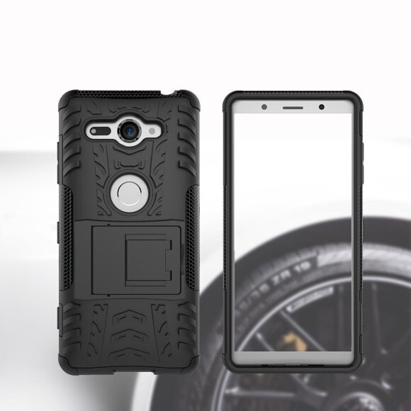 Чехол Hybrid Armor для Sony Xperia XZ2 Compact (черный) Чехол Hybrid Armor для Sony Xperia XZ2 Compact (черный)