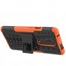 Чехол Hybrid Armor для OnePlus 7T Pro (черный + оранжевый)
