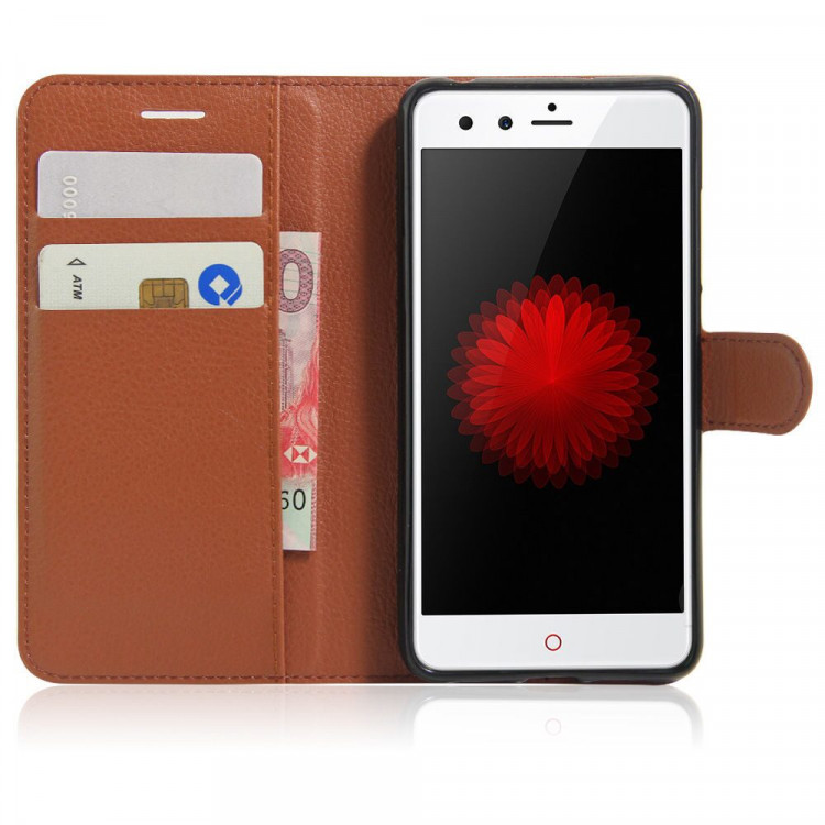 Чехлы-книжки с визитницей для ZTE Nubia Z11 Mini (коричневый)