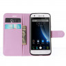 Чехол с визитницей для DOOGEE F3 / F3 Pro (розовый)