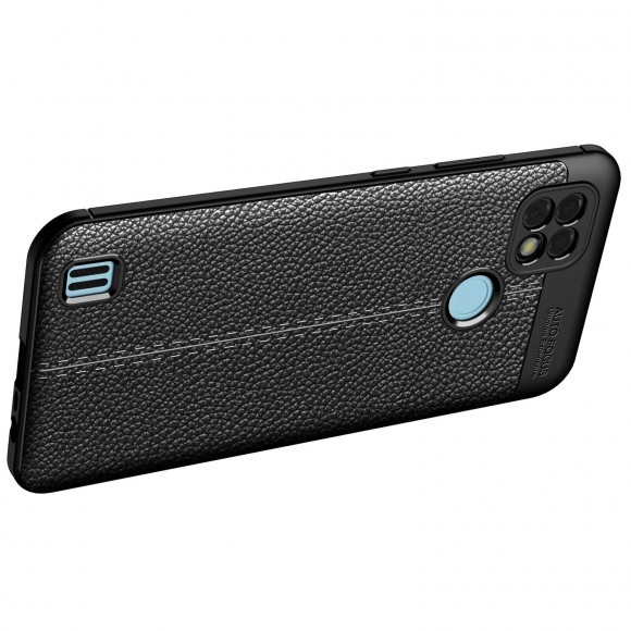 Чехол-накладка Litchi Grain для Realme C21 (черный) Чехол-накладка Litchi Grain для Realme C21 (черный)