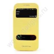 Задняя крышка-чехол с окном для Samsung Galaxy Win / i8550 (желтый) Задняя крышка-чехол с окном для Samsung Galaxy Win / i8550 (желтый)