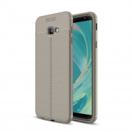 Чехол-накладка Litchi Grain для Samsung Galaxy J4+ (Plus) (серый) Чехол-накладка Litchi Grain для Samsung Galaxy J4+ (Plus) (серый)