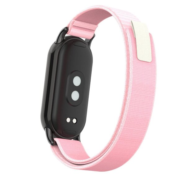 Ремешок с нейлоновой петлей для Xiaomi Mi Smart Band 8, Xiaomi Mi Band 8 (розовый) Ремешок с нейлоновой петлей для Xiaomi Mi Smart Band 8, Xiaomi Mi Band 8 (розовый)