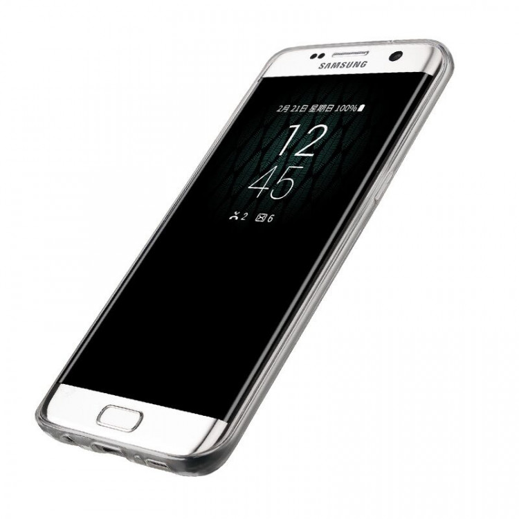 Чехол LENUO Lotto для Samsung Galaxy S7 Edge (серый)