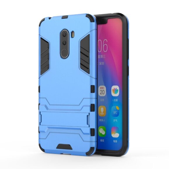 Чехол Duty Armor для Xiaomi Pocophone F1 / Poco F1 (голубой) Чехол Duty Armor для Xiaomi Pocophone F1 / Poco F1 (голубой)