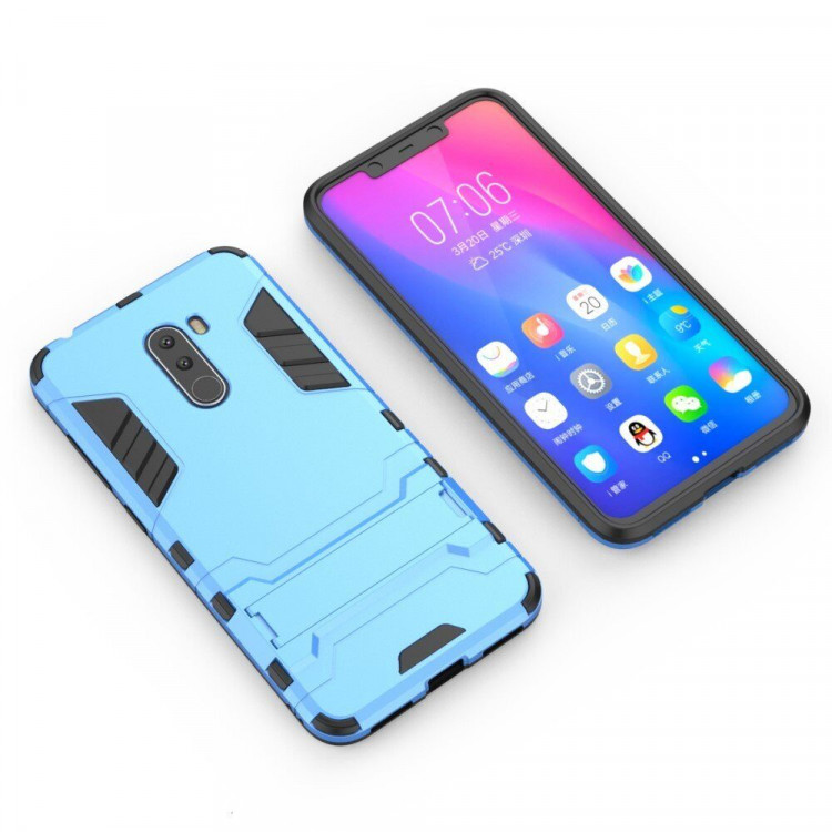 Чехол Duty Armor для Xiaomi Pocophone F1 / Poco F1 (голубой)