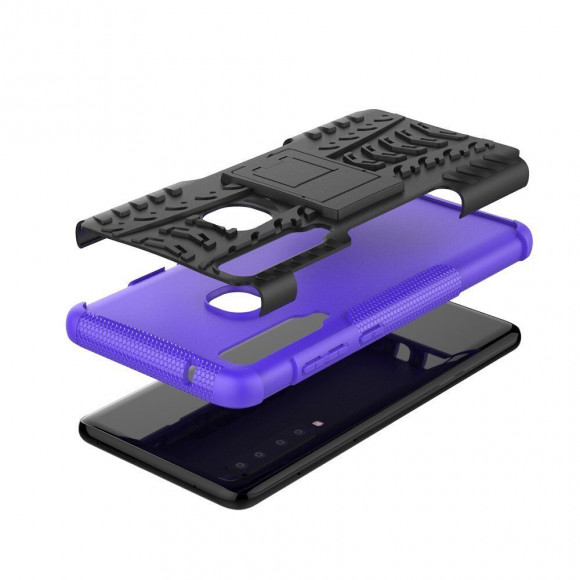 Чехол Hybrid Armor для Samsung Galaxy A9 (2018) (черный + фиолетовый) Чехол Hybrid Armor для Samsung Galaxy A9 (2018) (черный + фиолетовый)