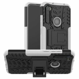 Чехол Hybrid Armor для Xiaomi Redmi Note 8 (черный + белый)