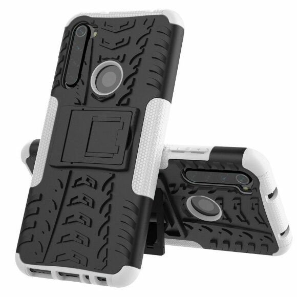 Чехол Hybrid Armor для Xiaomi Redmi Note 8 (черный + белый) Чехол Hybrid Armor для Xiaomi Redmi Note 8 (черный + белый)