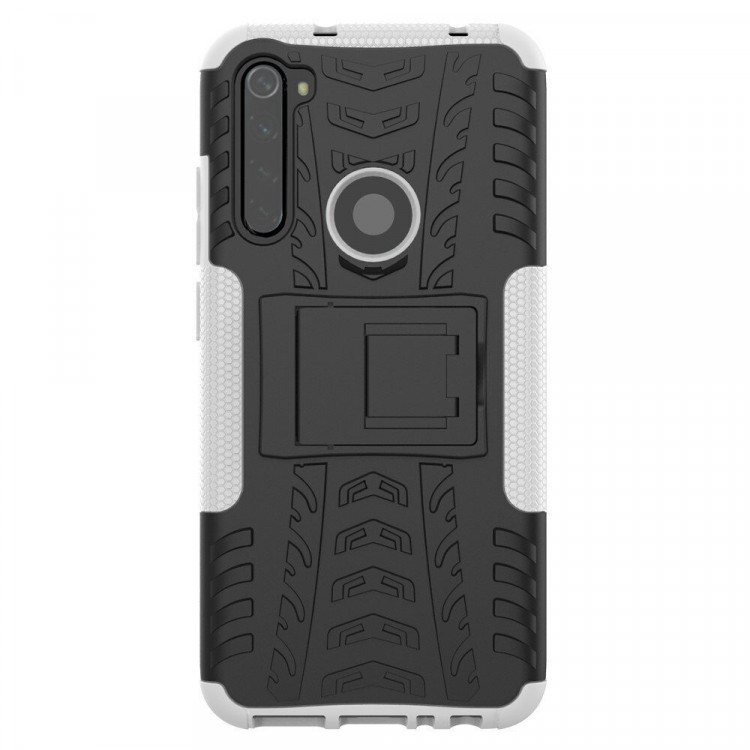 Чехол Hybrid Armor для Xiaomi Redmi Note 8 (черный + белый)