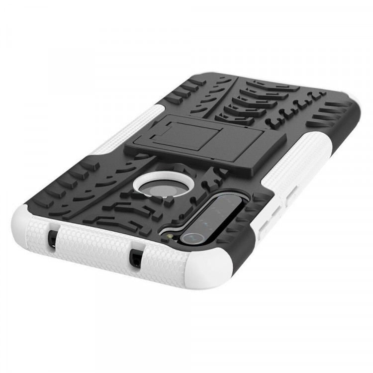 Чехол Hybrid Armor для Xiaomi Redmi Note 8 (черный + белый)