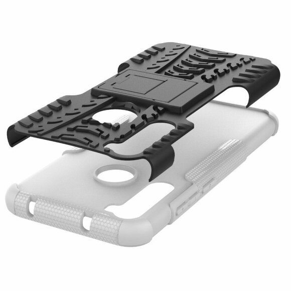 Чехол Hybrid Armor для Xiaomi Redmi Note 8 (черный + белый) Чехол Hybrid Armor для Xiaomi Redmi Note 8 (черный + белый)