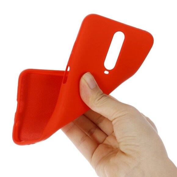 Силиконовый чехол Mobile Shell для Xiaomi Redmi K30 (красный) Силиконовый чехол Mobile Shell для Xiaomi Redmi K30 (красный)