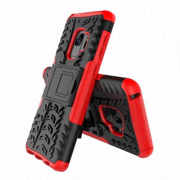Чехол Hybrid Armor для Samsung Galaxy S9+ (черный + красный) Чехол Hybrid Armor для Samsung Galaxy S9+ (черный + красный)