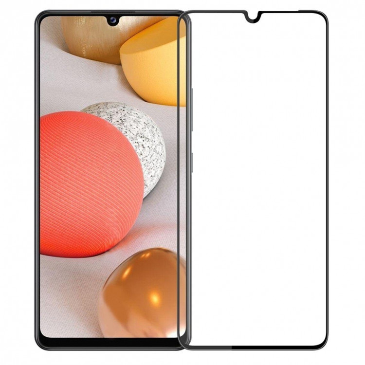 Защитное стекло 3D для Samsung Galaxy A42 (черный)